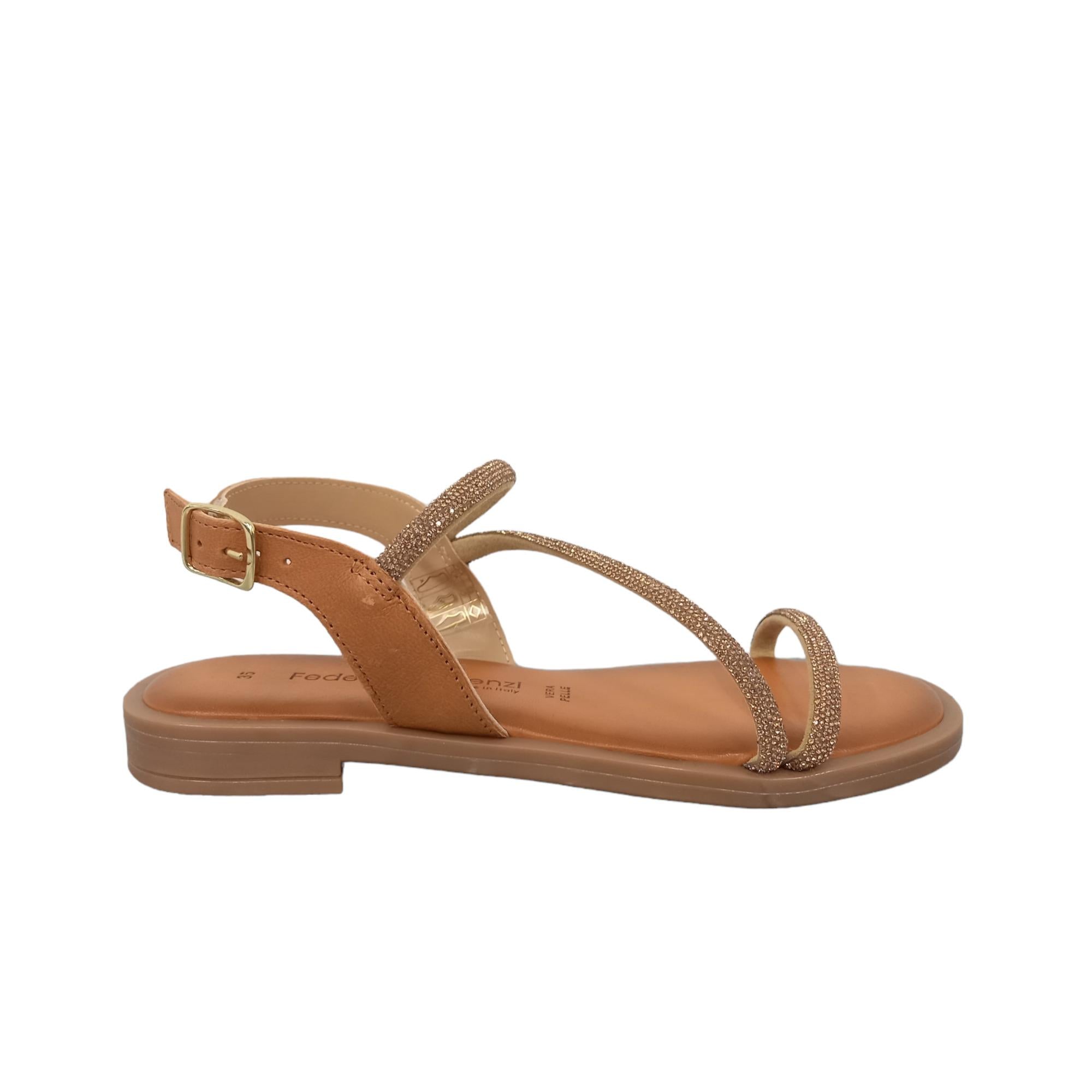 SHOES 5562 15898/COGNAC FEDERICA LORENZI