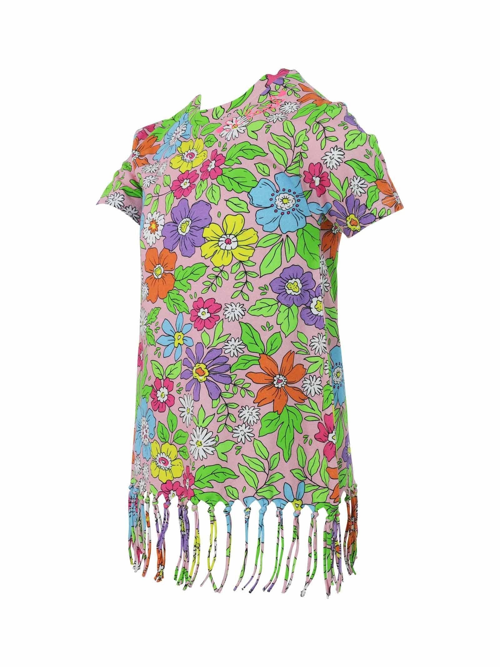 DRESS WITH FRINGE ABY0001/00446D MC2 SAINT BARTH