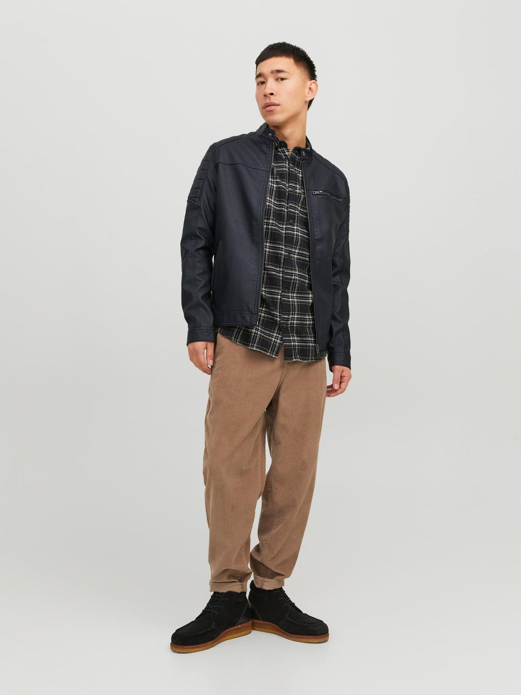 12147218/Black PU JACK AND JONES