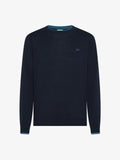 SUN68 SWEATER NECK DOUBLE RIB L/S