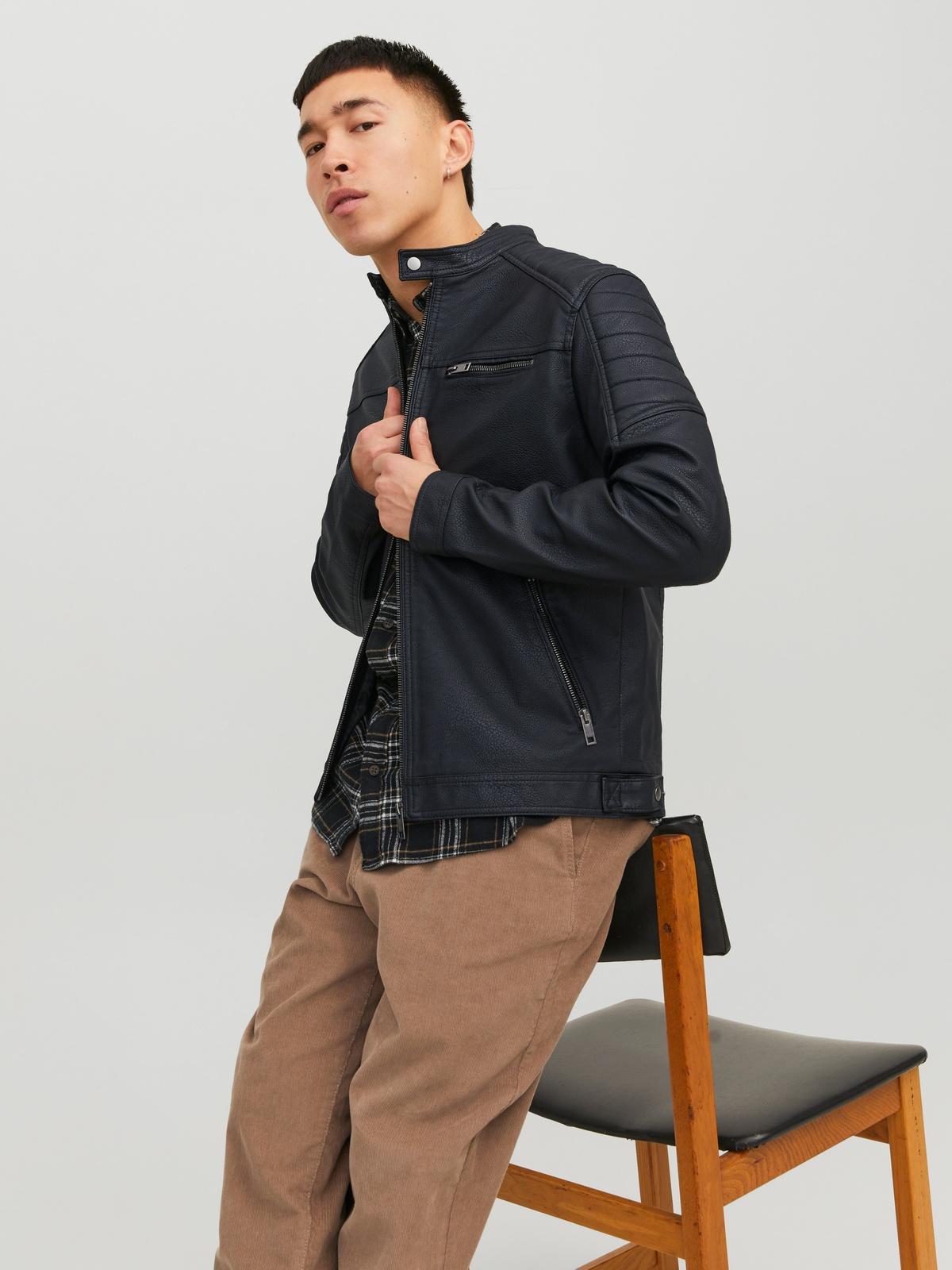 12147218/Black PU JACK AND JONES