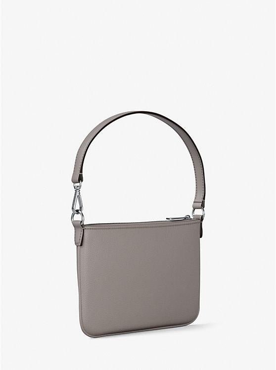 SM CONV POUCH WRISTLET LEATHER 35S5STVW5L/PEARL GREY MICHAEL KORS