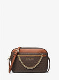 LG EW ZP CHAIN XBODY LEATHER 35S1GTTC9B/BROWN MICHAEL KORS