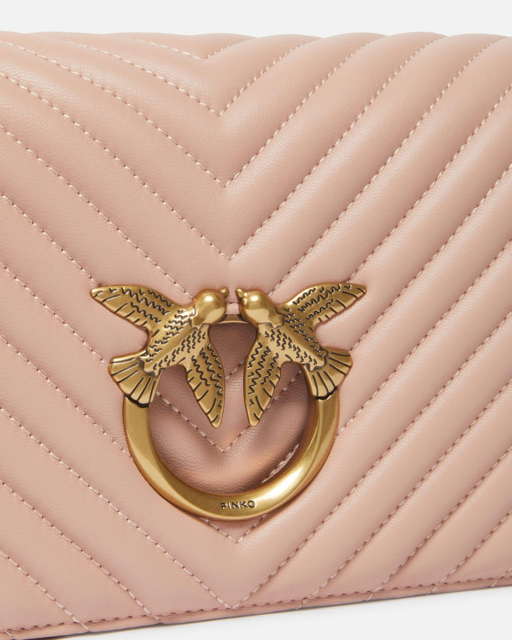 LOVE CLICK CLASSIC  SHEEP NAPPA CHEVRON 100063 A0GK/O81Q PINKO