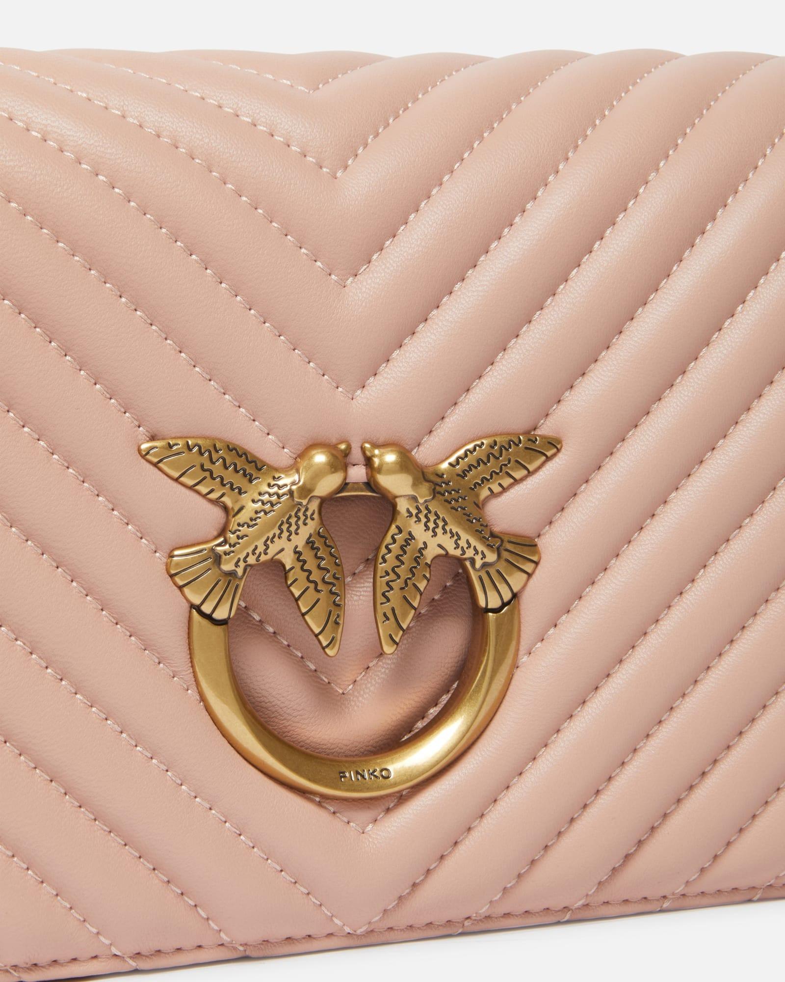 LOVE CLICK CLASSIC  SHEEP NAPPA CHEVRON 100063 A0GK/O81Q PINKO