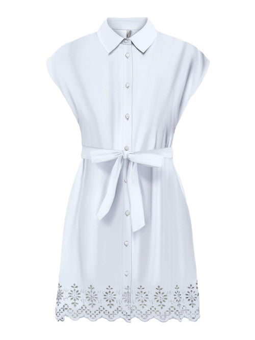 ONLLOU LIFE EMB S/S SHIRT DRESS PTM 