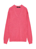 VERO MODA VMCHARITY LS V-NECK PULLOVER NOOS