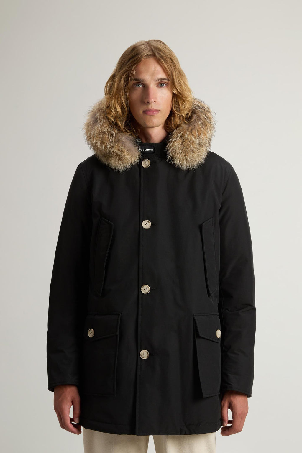 ARCTIC DETACHABLE FUR PARKA CFWOOU0482MHUT0001/BLK WOOLRICH