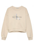 CALVIN KLEIN JEANS GLITTER MONOLOGO CN SWEATSHIRT