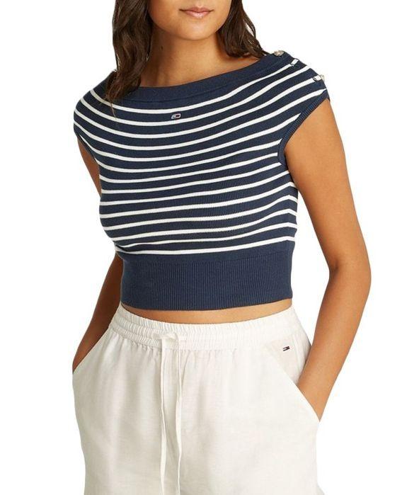 TJW OFF SHOULDER STR DW0DW20252/C1G TOMMY JEANS