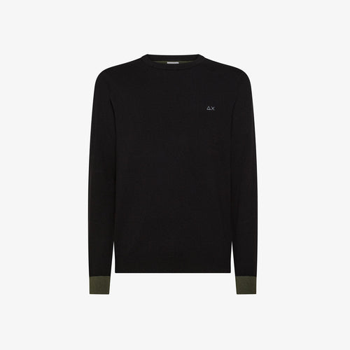 SWEATER ELBOW CONTRAST L/S 