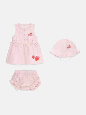 GUESS SET HAT+SL DRESS+PANTIES