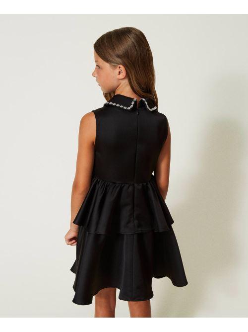 ABITO A BALZE IN DUCHESSE CON DETTAGLIO COLLO 232GJ2213/00006 TWINSET