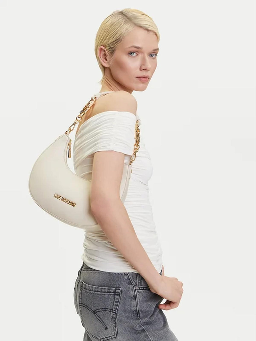 BORSA PU AVORIO 