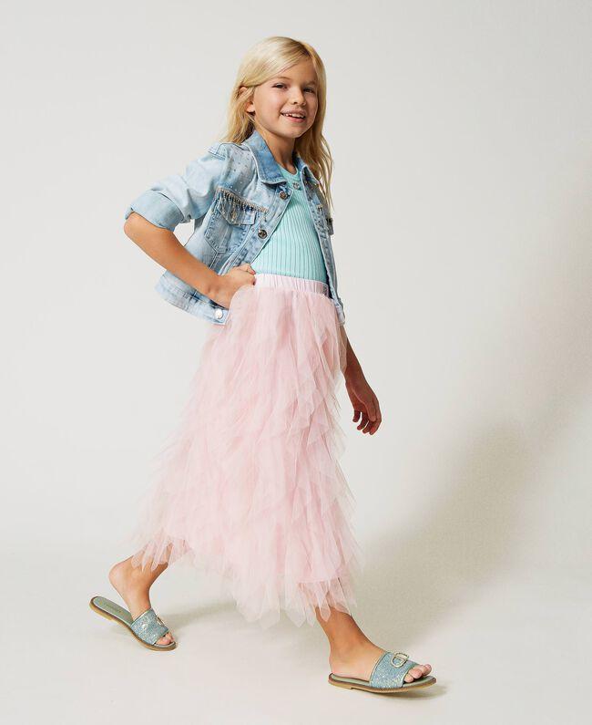GONNA LUNGA IN TULLE 
