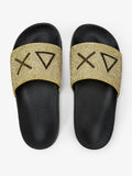 SLIPPERS STRASS LOGO 