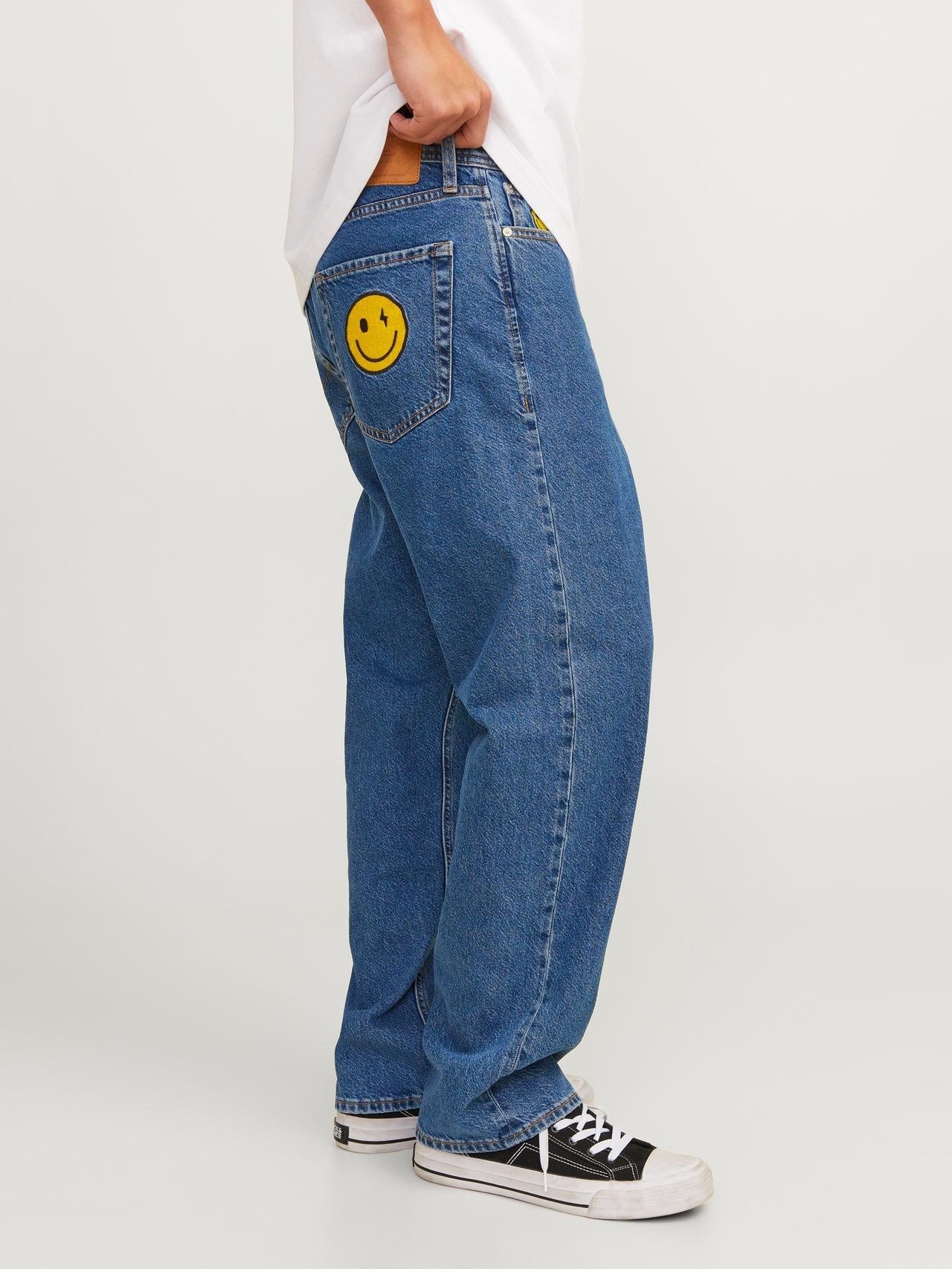 JJIEDDIE JJORIGINAL SQ 040 SMILEY LN 12261744/BLUE DENIM JACK AND JONES
