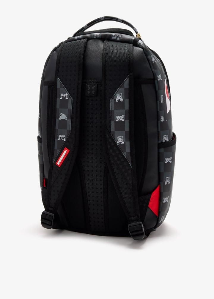 GRAY PEEKING CHARACTER<BR/>CHECK BACKPACK 