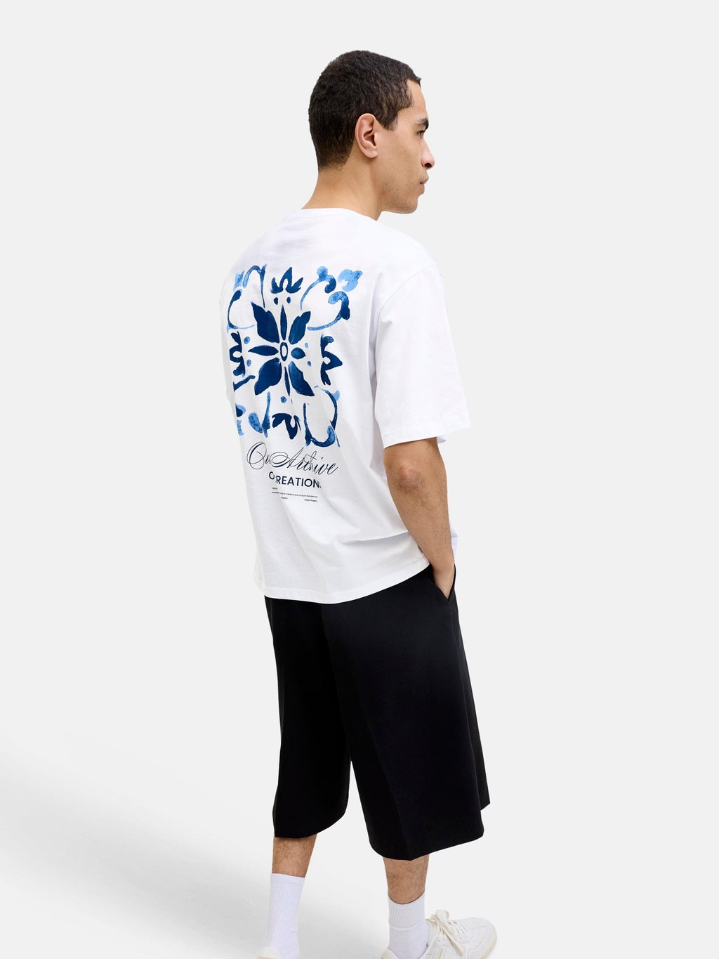 JJART PRINT TEE SS CREW NECK 