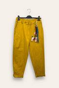 Soft trousers with keychain gadget, elastic waist