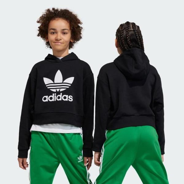CROPPED HOODIE      BLACK 