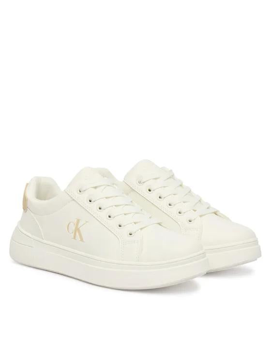 SNEAKER BASSA ALLACCIATA BIANCO/NERO 