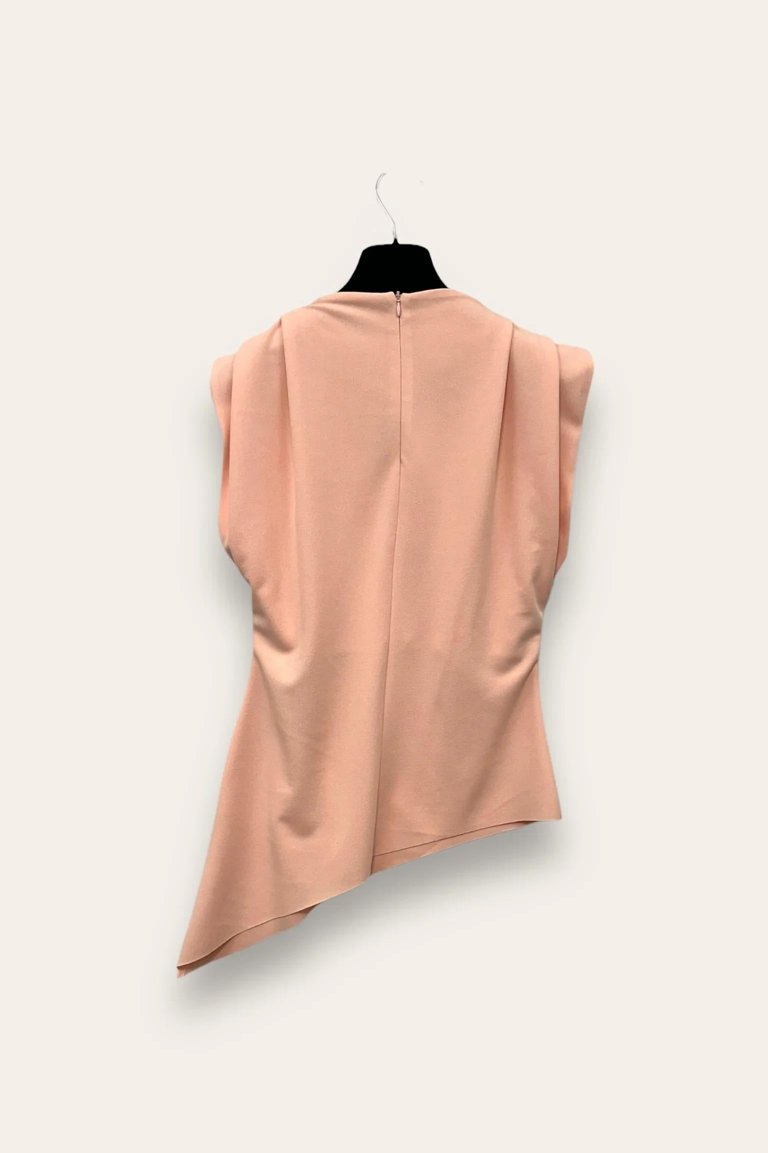 Blusa sagomata asimmetrica in crepe AM-10662-AM-8047/Rosa LOVEme