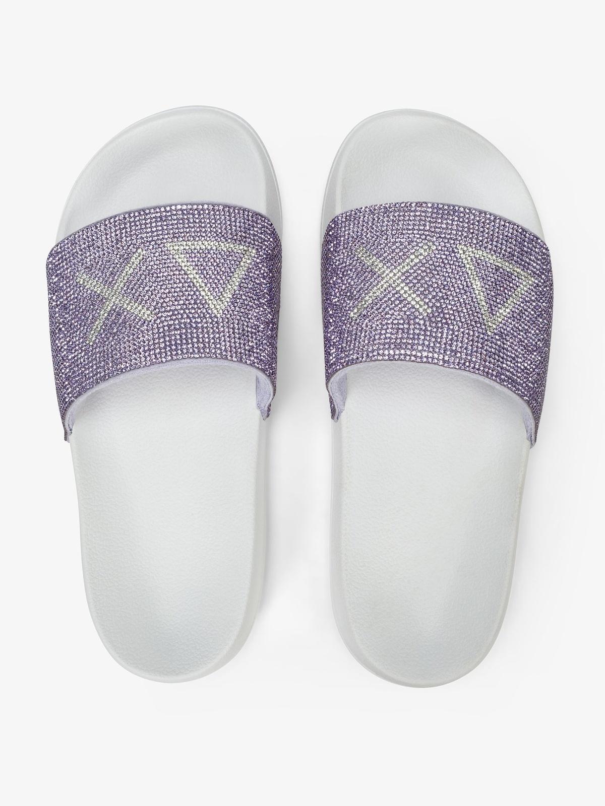 SLIPPERS STRASS LOGO 