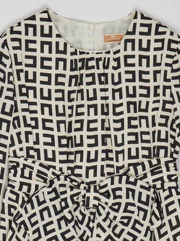 ABITO IN GEORGETTE ST. LABIRIN EFAB455 GAE11 BE011/D014 ELISABETTA FRANCHI La Mia Bambina