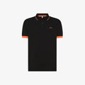 SUN68 POLO SMALL STRIPE FLUO S/S
