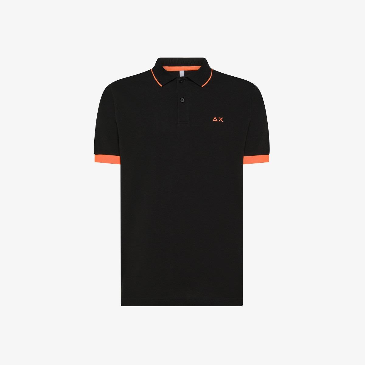 POLO SMALL STRIPE FLUO S/S 