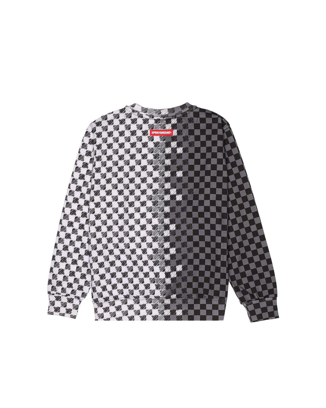 CHECKERED SKETCH REGULAR CREWNECK 