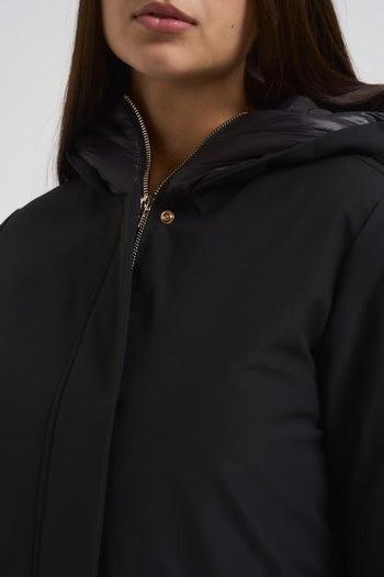 GIUBBINO MIDI NYLON MW9640014/NERO MARKUP