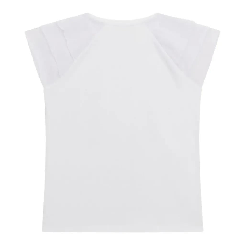 SS T-SHIRT W/CHIFFON 