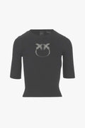 TRITONE WOOL SWEATER WITH TR LOGO