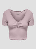 ONLY ONLBETTY S/S V-NECK TOP CC JRS