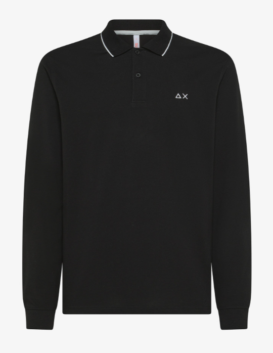 POLO SMALL STRIPES ON COLLAR  L/S A35111/11 SUN68