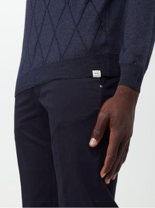 M223P202GIROARGYLE/DARK BLUE 701 LIU JO