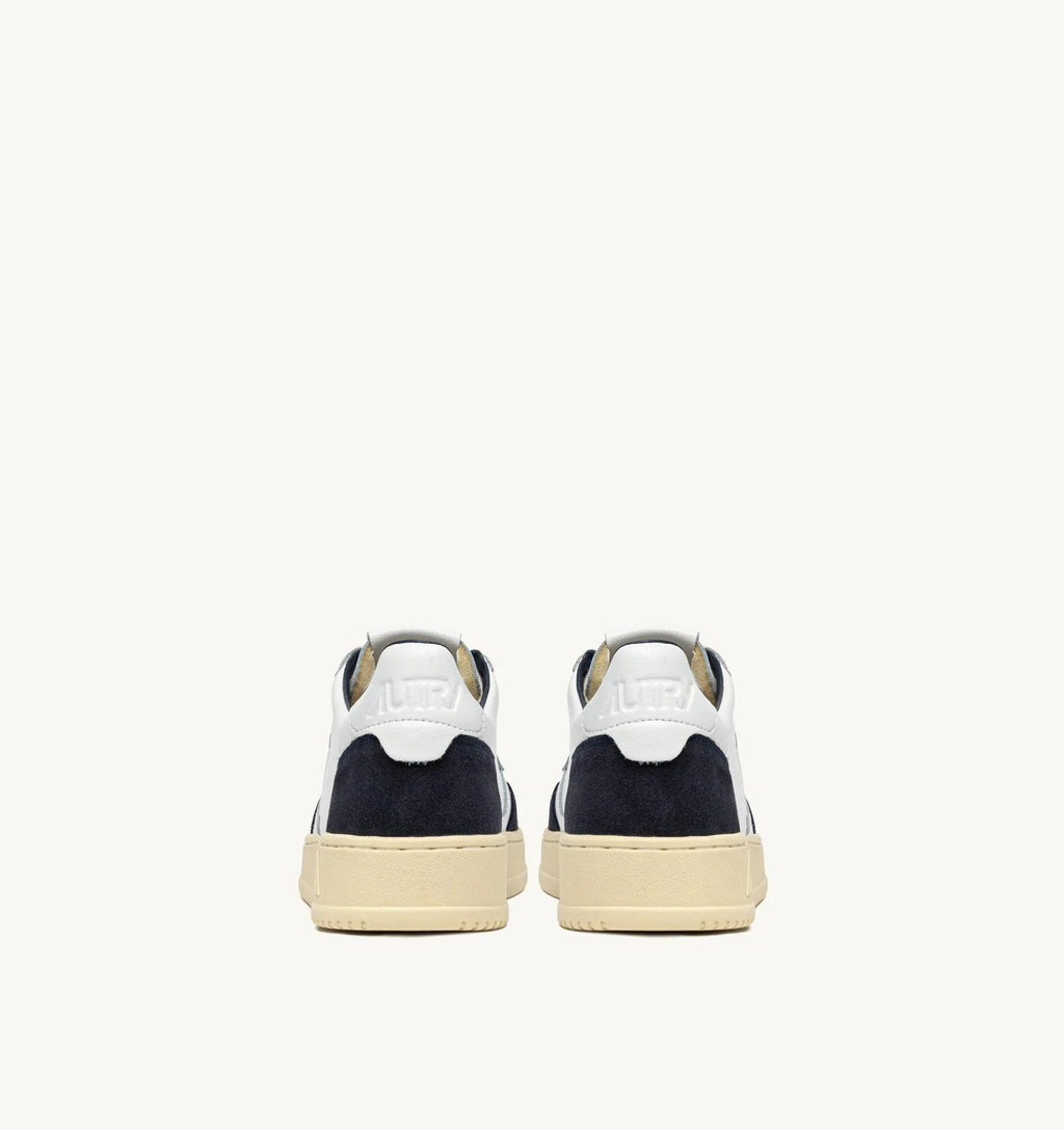 MEDALIST LOW BIANCO SUEDE OCEANO 