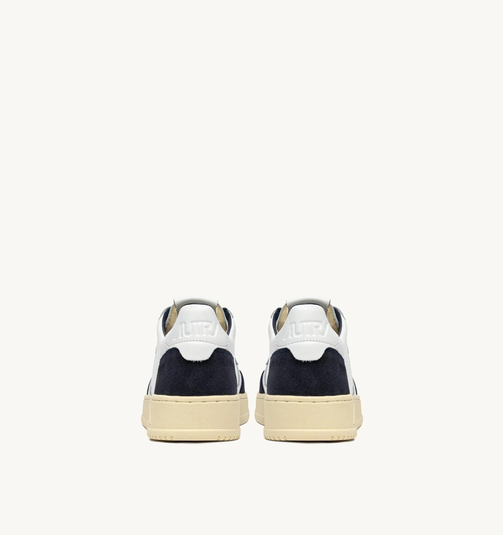 MEDALIST LOW BIANCO SUEDE OCEANO 