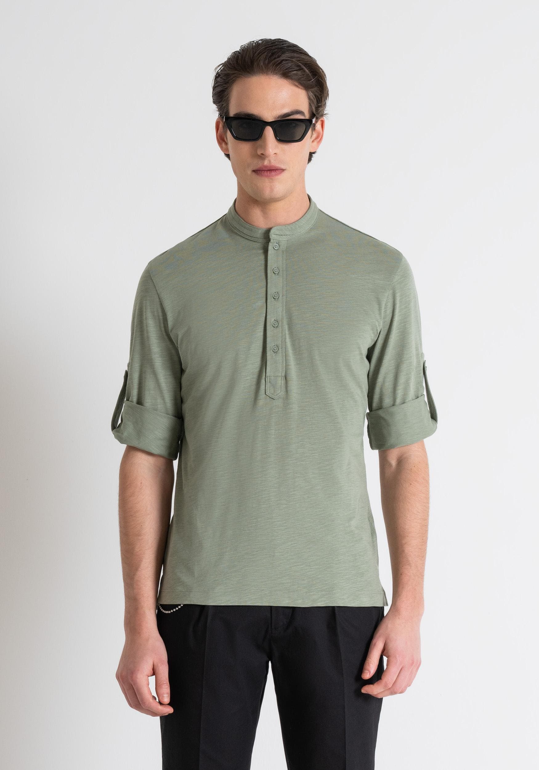 T-SHIRT REGULAR FIT IN COTONE 