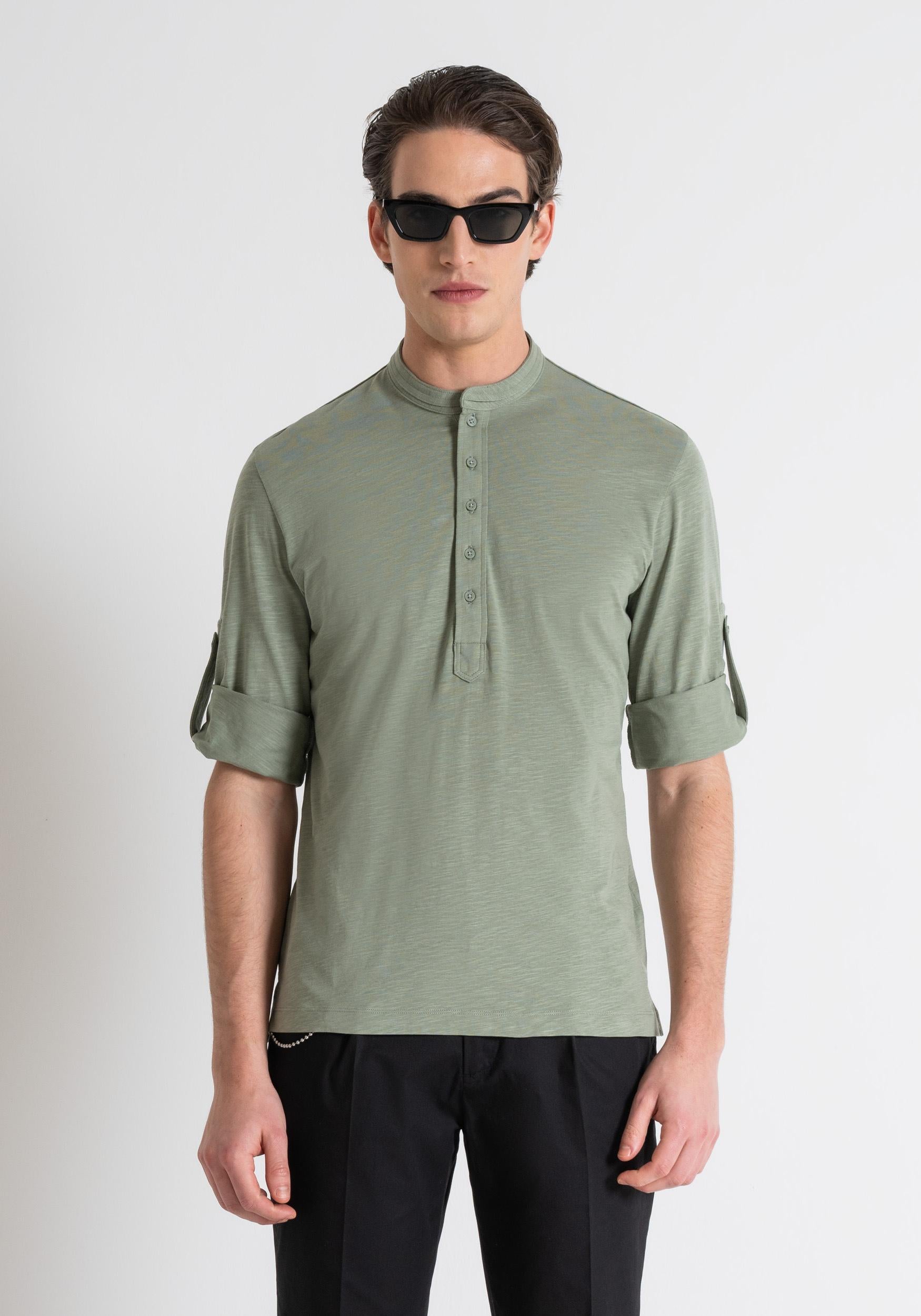 T-SHIRT REGULAR FIT IN COTONE 