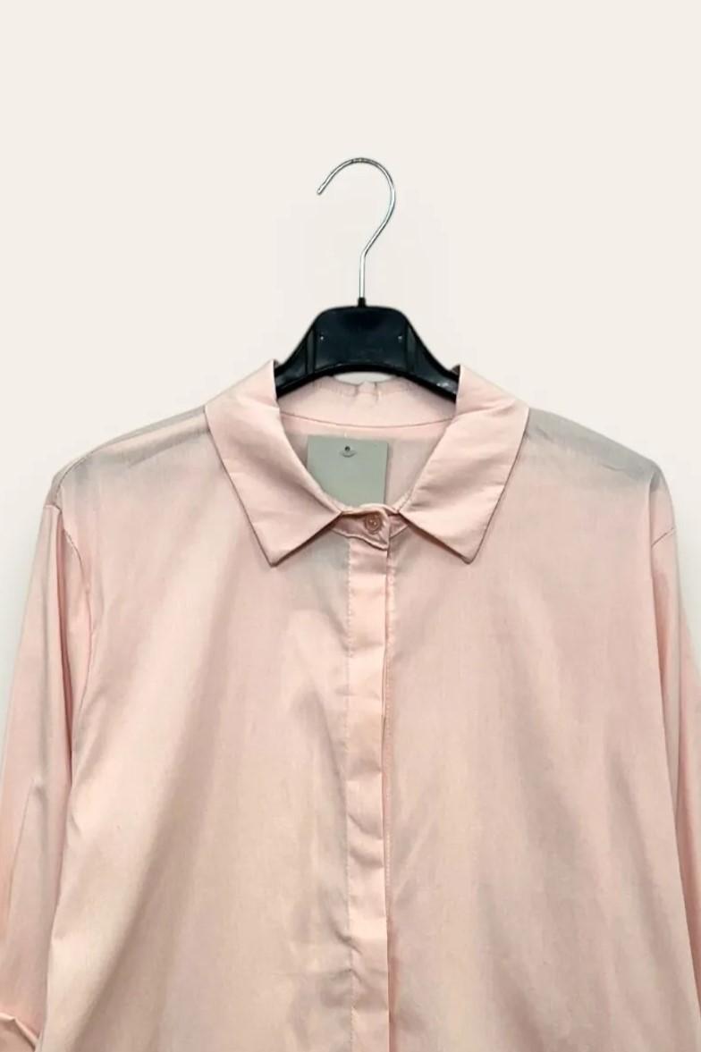 Camicia over in tinta unita JW-10729/ROSA LOVEme