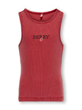 ONLY KIDS KOGJILLY EMB WASHED TANK TOP JRS