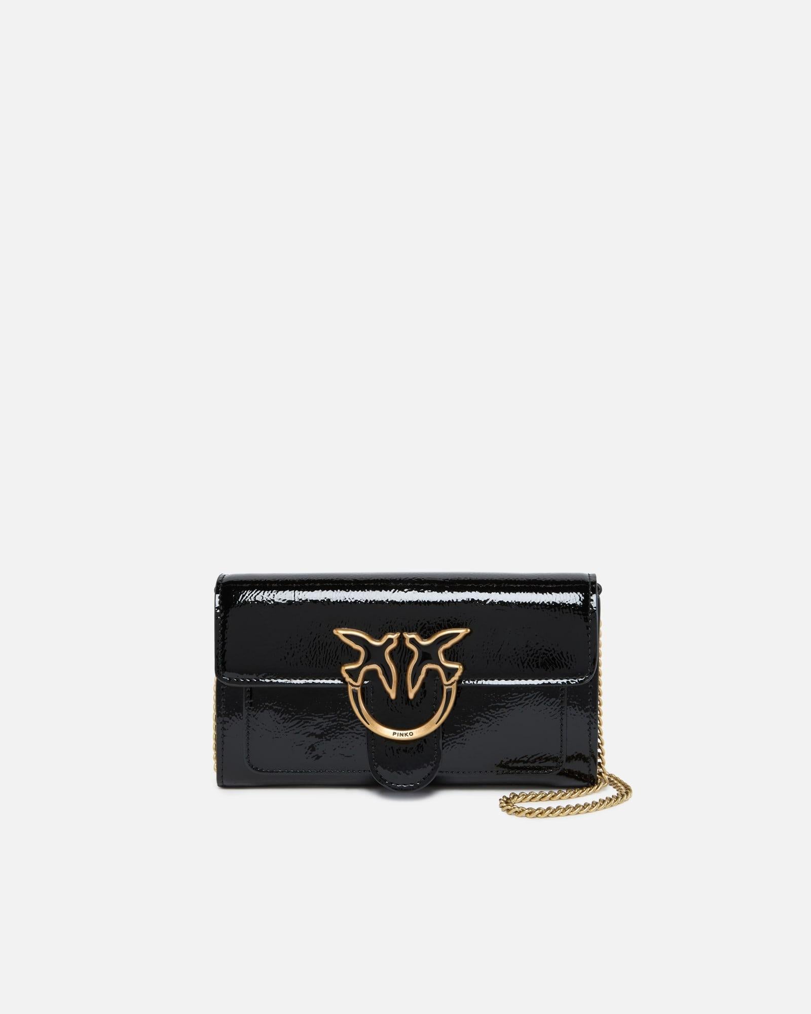 LOVE ONE WALLET C  RECYCLED SOFT NAPLACK 100062 A1UV/Z99Q PINKO