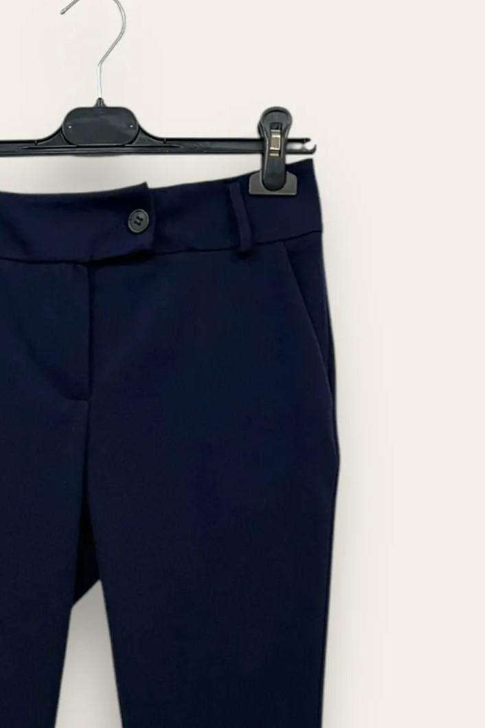 Pantalone a sigaretta in crepe AM-10661-AM-8042/Blu LOVEme