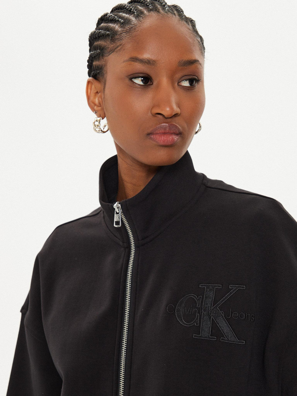 SATIN APPLIQUE ZIP-T J20J223922/BEH CALVIN KLEIN JEANS