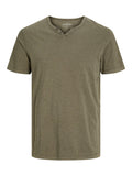 JACK AND JONES JJESPLIT NECK TEE SS NOOS