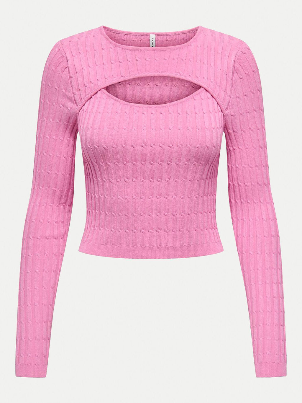 ONLMEDDI LS CABLE CROP O-NECK CC KNT 