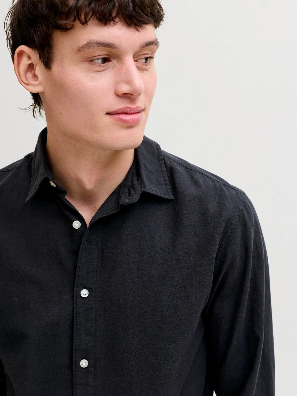 JJEBREEZE LINEN BLEND SHIRT L/S SN 